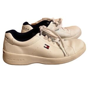 Tommy Hilfiger white leather fashion sneakers Size 7